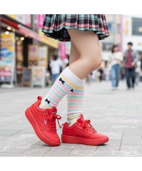 FILA｜フィラのシューズ（レッド/赤色系）通販 - ZOZOTOWN