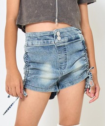 ANAP kids（アナップキッズ）の「サイド シャーリング ショート パンツ【ジュニアお揃い】（その他パンツ・キッズ）」