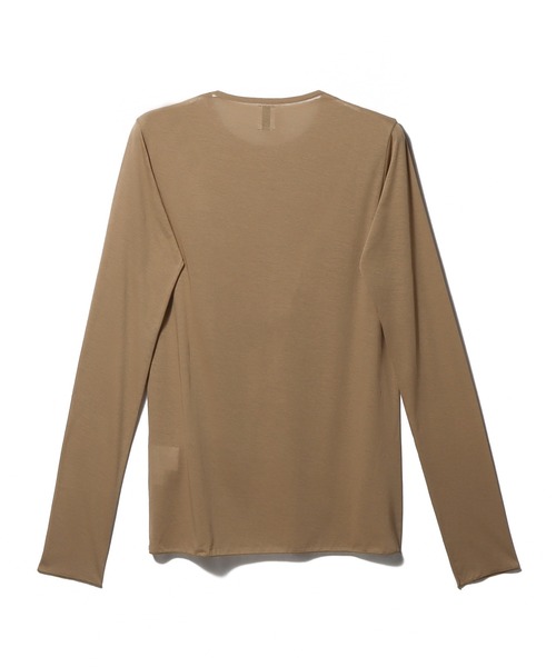 ESTNATION(エストネーション)の「GOOD PEOPLE GOOD STITCHING GOOD PRODUCT for ESTNATION / Fresca zero Jersey シアーカットソー(Tシャツ/カットソー・レディース・ホワイト/ブラウン/ブラック/グレイッシュベージュ・FREE)」の5枚目の写真