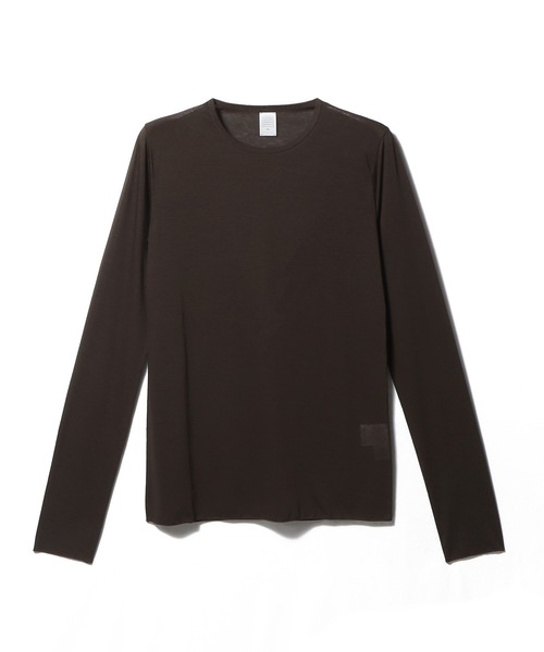 ESTNATION(エストネーション)の「GOOD PEOPLE GOOD STITCHING GOOD PRODUCT for ESTNATION / Fresca zero Jersey シアーカットソー(Tシャツ/カットソー・レディース・ホワイト/ブラウン/ブラック/グレイッシュベージュ・FREE)」の11枚目の写真