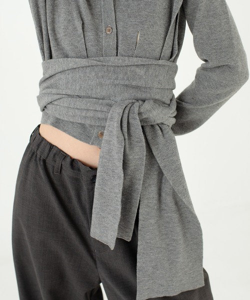 Ribbon Tie Cardigan（カーディガン/ボレロ）｜leinwande（ライン