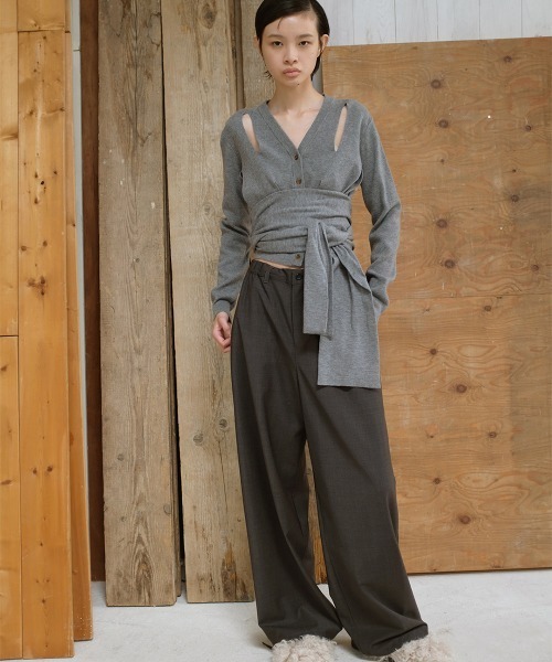 Ribbon Tie Cardigan（カーディガン/ボレロ）｜leinwande（ライン