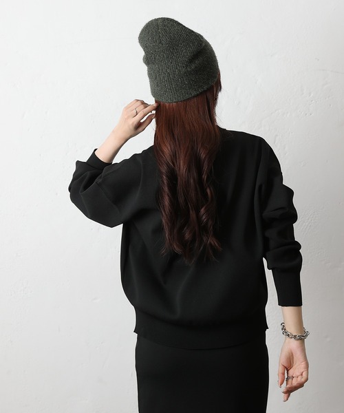 COLONY 2139(コロニートゥーワンスリーナイン)の「ラメニット帽(ニットキャップ/ビーニー・レディース・カーキ/ブラック/シルバー・FREE)」の16枚目の写真