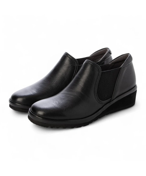 Atelier（アトリエ）の「【3E】サイドゴアスリッポン（スリッポン・レディース・ダークブラウン/ブラック・22cm/22.5cm/23cm/23.5cm）」の2枚目の写真