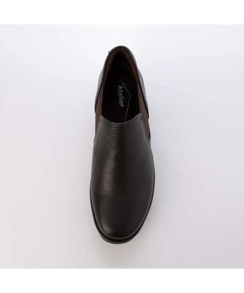 Atelier（アトリエ）の「【3E】サイドゴアスリッポン（スリッポン・レディース・ダークブラウン/ブラック・22cm/22.5cm/23cm/23.5cm）」の5枚目の写真