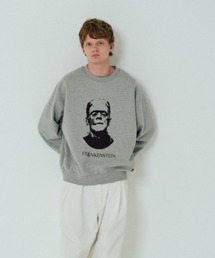 【ADAMPATEK/アダムパテック】Frankenstein portrait crewneck スウェット