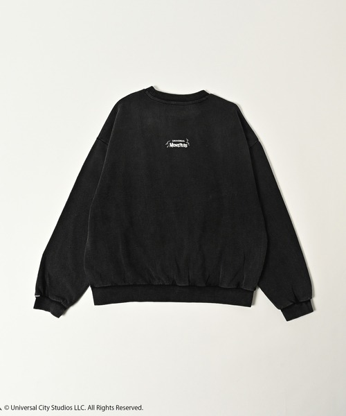 ADAM PATEK(アダムパテック)の「【ADAMPATEK/アダムパテック】Frankenstein portrait crewneck スウェット(スウェット・メンズ・ブラック/グレー・1/2)」の6枚目の写真