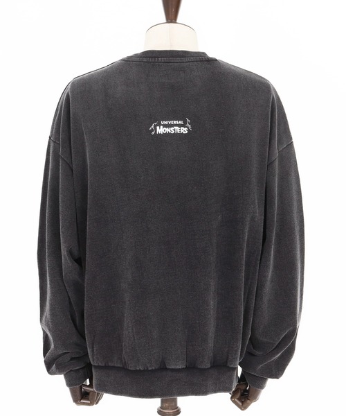 ADAM PATEK(アダムパテック)の「【ADAMPATEK/アダムパテック】Frankenstein portrait crewneck スウェット(スウェット・メンズ・ブラック/グレー・1/2)」の12枚目の写真