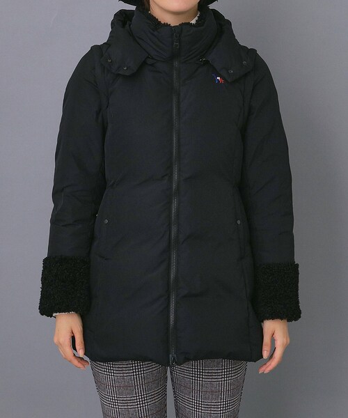 セール】【ADABAT NAVY】袖・フード脱着ロングダウン（ダウン