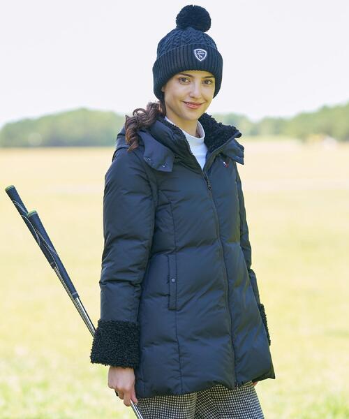 adabat（アダバット）の「【ADABAT NAVY】袖・フード脱着ロングダウン（ダウンジャケット/コート・レディース・ブラック・38/42/40）」の21枚目の写真