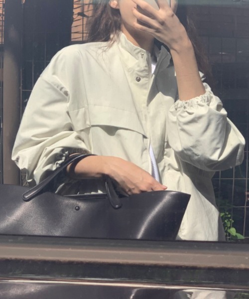 FREE STYLISTS(フリー スタイリスト)の「YUGA_YGMC Drawstring stand-collar mountain parka(マウンテンパーカー・レディース・ブラック/オフホワイト・FREE)」の11枚目の写真