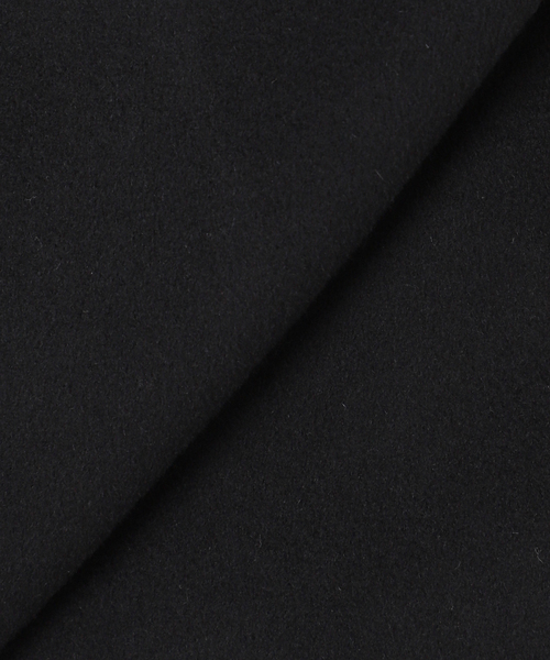 JOURNAL STANDARD（ジャーナルスタンダード）の「《追加2》スーパー140ビーバーノーカラーショートコート（ノーカラーコート・レディース・ブラックミックス/ベージュ系その他/ブラック/グレー・36/38）」の15枚目の写真