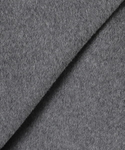 JOURNAL STANDARD（ジャーナルスタンダード）の「《追加2》スーパー140ビーバーノーカラーショートコート（ノーカラーコート・レディース・ブラックミックス/ベージュ系その他/ブラック/グレー・36/38）」の17枚目の写真