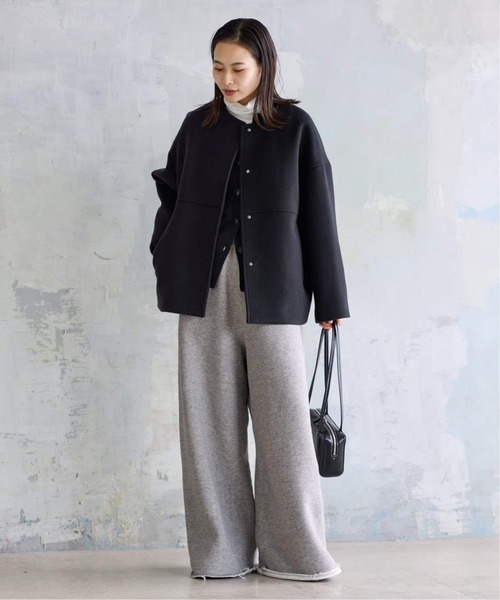 美品✨ ジャーナルスタンダード　スーパー140ビーバー ノーカラーショートコート JOURNAL STANDARD｜《追加2》スーパー140ビーバーノーカラー