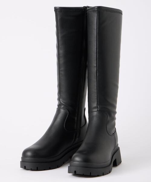 INGNI（イング）の「インヒール厚底ロングブーツ（ブーツ・レディース・ダークブラウン/ブラック・M/L）」の9枚目の写真