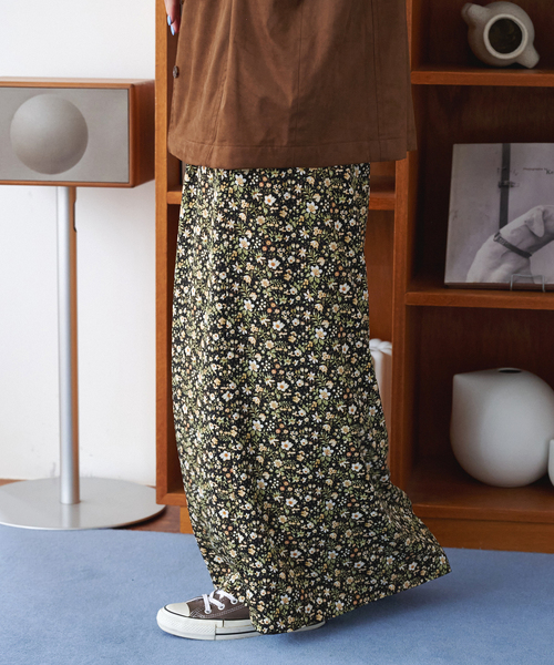 B.C STOCK 【ZOZO限定】ウォッシャブル / フラワープリントスカート ZOZO限定】ウォッシャブル / フラワープリントスカート