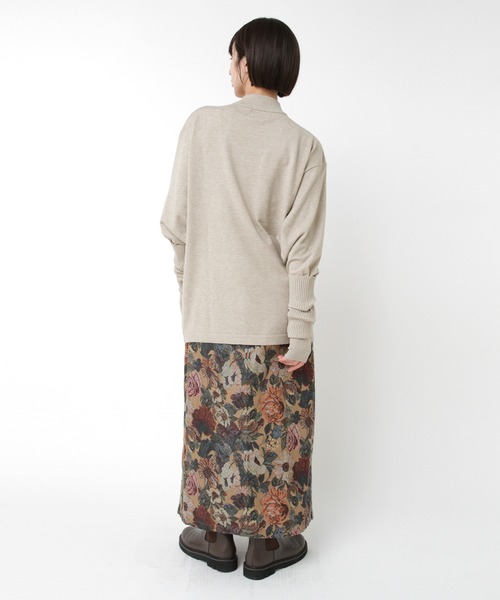 RNA-N(アールエヌエーエヌ)の「G1097 フラワープリントビエラスカート(スカート・レディース・ベージュ/ブラック・FREE)」の13枚目の写真