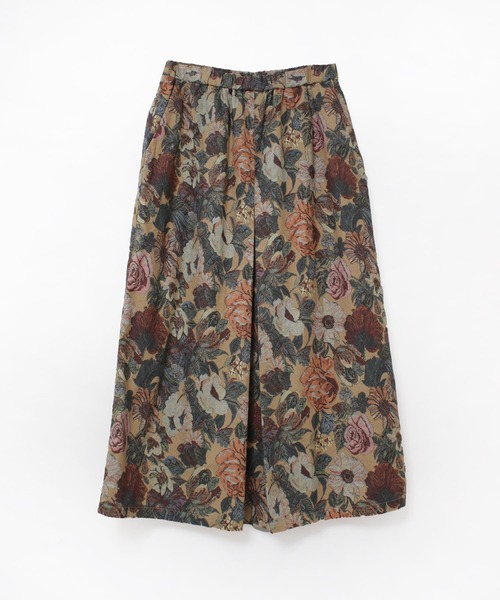 RNA-N(アールエヌエーエヌ)の「G1097 フラワープリントビエラスカート(スカート・レディース・ベージュ/ブラック・FREE)」の5枚目の写真