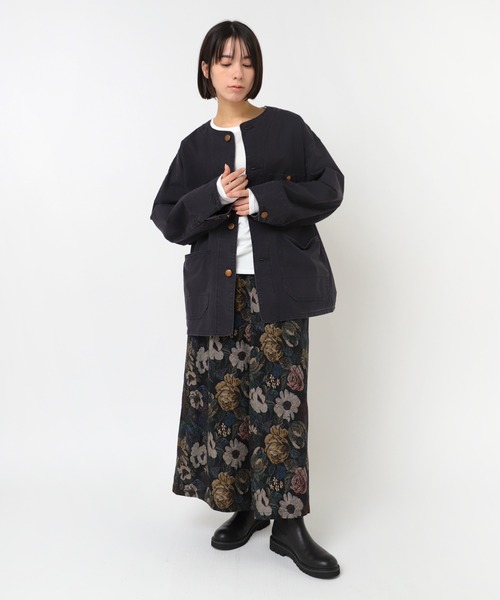 RNA-N(アールエヌエーエヌ)の「G1097 フラワープリントビエラスカート(スカート・レディース・ベージュ/ブラック・FREE)」の18枚目の写真