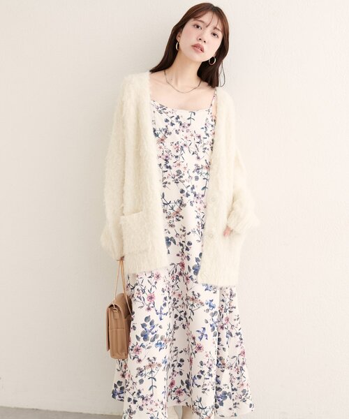 natural couture（ナチュラルクチュール）の「フロリエンタルキャミワンピース（ワンピース・レディース・ブラウン/オフホワイト・FREE）」の20枚目の写真