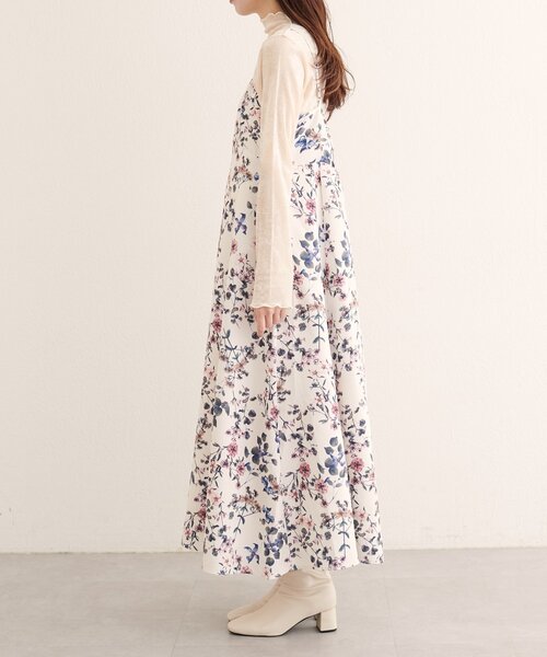 natural couture（ナチュラルクチュール）の「フロリエンタルキャミワンピース（ワンピース・レディース・ブラウン/オフホワイト・FREE）」の21枚目の写真