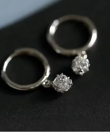 【blatto 925silver】シルバー925 キュービックジルコニア フープピアス esm-pierce-3-25【RBTS】