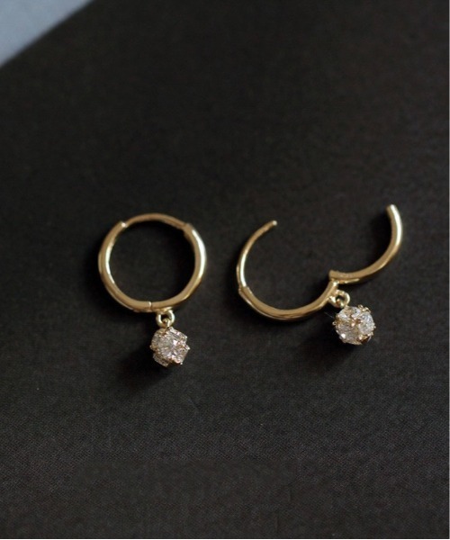 Burner(バーナー)の「【blatto 925silver】シルバー925 キュービックジルコニア フープピアス esm-pierce-3-25【RBTS】(ピアス(両耳用)・レディース・ピンクゴールド/ゴールド/シルバー・FREE)」の5枚目の写真