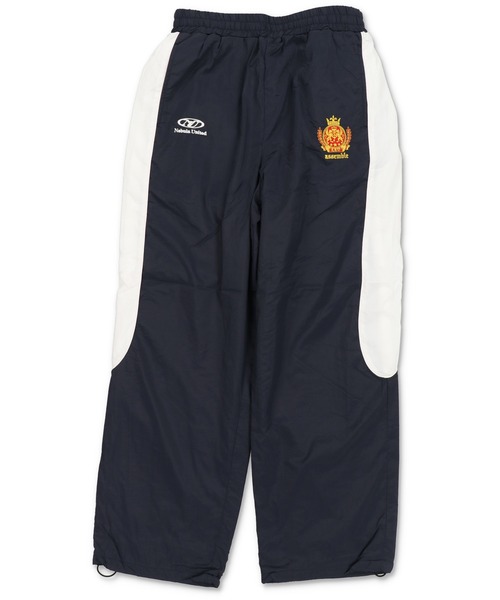 ナイロントラックパンツ/エンブレム刺繍ロゴ/配色切替/セットアップ