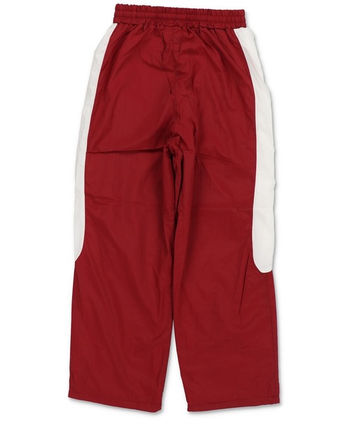 セール】ナイロントラックパンツ/エンブレム刺繍ロゴ/配色切替