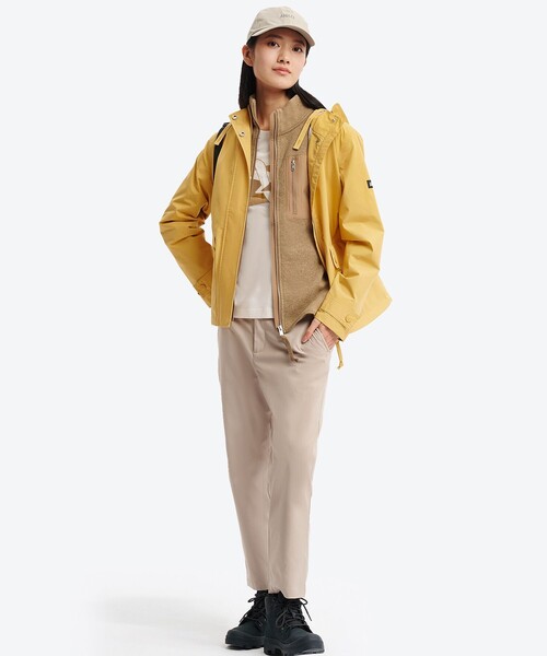 AIGLE(エーグル)の「ポーラテック フルジップフリースブルゾンジャケット(ブルゾン・レディース・ベージュ/ダークネイビー・36/38/40)」の6枚目の写真