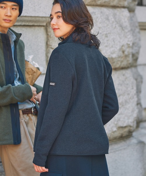 AIGLE(エーグル)の「ポーラテック フルジップフリースブルゾンジャケット(ブルゾン・レディース・ベージュ/ダークネイビー・36/38/40)」の10枚目の写真