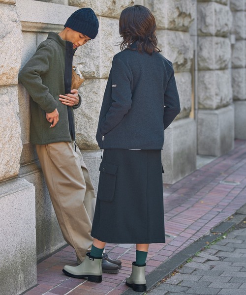 AIGLE(エーグル)の「ポーラテック フルジップフリースブルゾンジャケット(ブルゾン・レディース・ベージュ/ダークネイビー・36/38/40)」の13枚目の写真