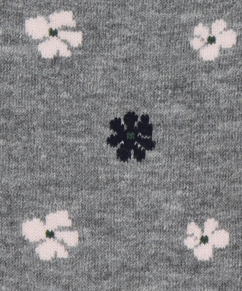 COMME CA ISM(コムサイズム)の「花小紋柄 ソックス(ソックス/靴下・メンズ・ネイビー/ダークブラウン/グレー・27cm)」の10枚目の写真