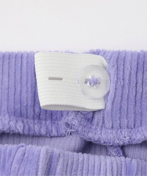 X-girl Stages（エックスガールステージス）の「【人気商品再入荷】【直営店で取り扱い無し】コーデュロイ調スリットフレアレギンス（レギンス/スパッツ・キッズ・ブラック/ラベンダー・120cm/110cm/140cm/130cm）」の5枚目の写真