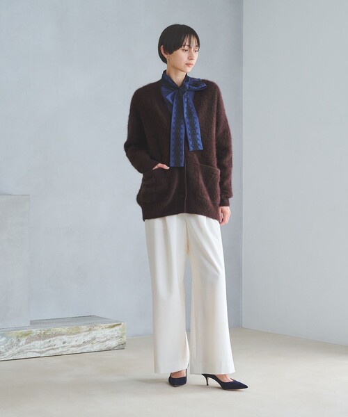 極美品✨人気完売品 ユナイテッドアローズ フォックスカシミアポケットカーディガン UNITED ARROWS（ユナイテッドアローズ）の「フォックスカシミヤ