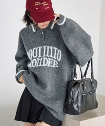 PBLIM | 《UNISEX》フェザーポロニット(ニット/セーター)