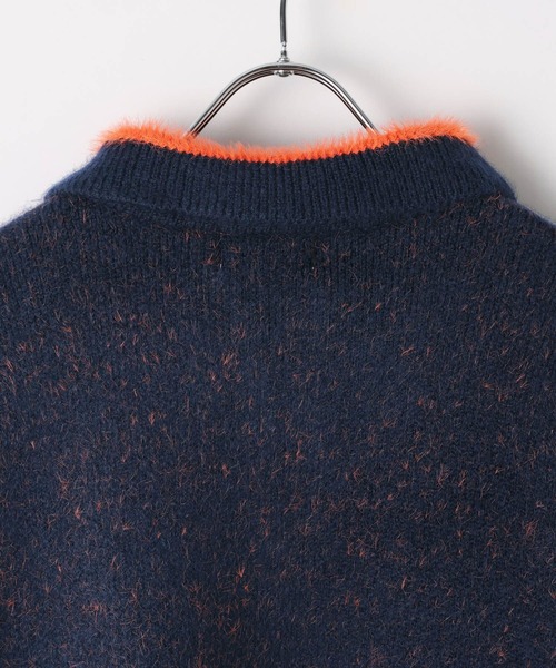 PBLIM（ページボーイリム）の「《UNISEX》フェザーポロニット（ニット/セーター・レディース・グレー/ネイビー・FREE）」の18枚目の写真