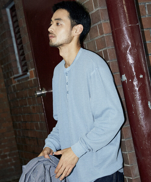 セール】ピグメントワッフルTEE / リラックスフィット（Tシャツ