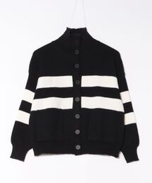 ニットカーデガン セール】【SETUP7】ラインデザインニットカーディガン KNF147