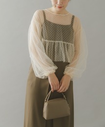 URBAN RESEARCH ROSSO WOMEN | ドットチュールブラウスSETドレス(ドレス)