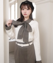 LIPSERVICE（リップサービス）の「2wayシャツレイヤードニットトップス（ニット/セーター）」