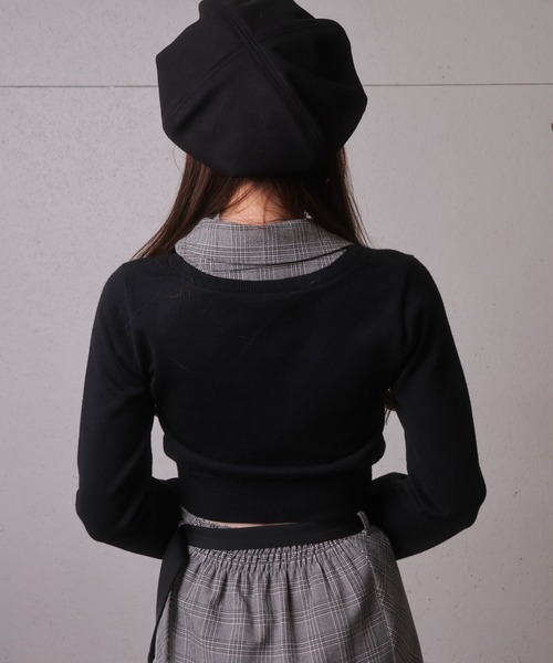 LIPSERVICE（リップサービス）の「2wayシャツレイヤードニットトップス（ニット/セーター・レディース・グレー/ネイビー/その他1/アイボリー/その他2・FREE）」の18枚目の写真