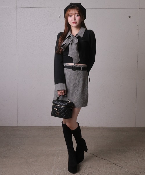 LIPSERVICE（リップサービス）の「2wayシャツレイヤードニットトップス（ニット/セーター・レディース・グレー/ネイビー/その他1/アイボリー/その他2・FREE）」の19枚目の写真