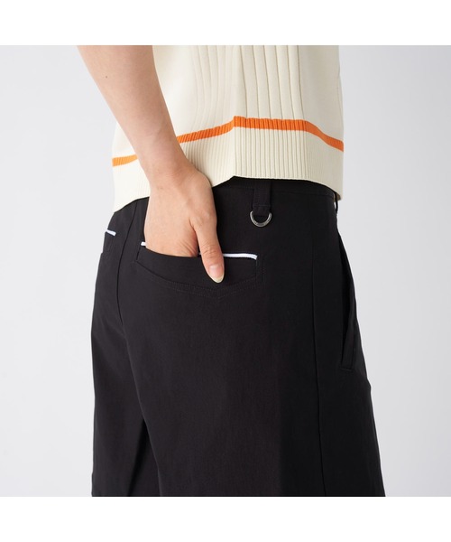 FILA GOLF(フィラゴルフ )の「FILA GOLF フィラゴルフ ゴルフウェア ワンポイント ロゴ 吸汗速乾 UVカット ストレッチ ラップキュロットパンツ(その他パンツ・レディース・ネイビー/ベージュ/ブラック・LL/L/M)」の13枚目の写真