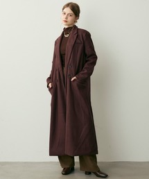 Clum（クルム）の「ダブルブレストテーラードロングコート（チェスターコート）」