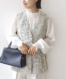 troisiemeCHACO（トロワズィエムチャコ）の「【SHIPS別注】troisiemeCHACO: チュール ジレ（セレモニー対応可）（ベスト）」