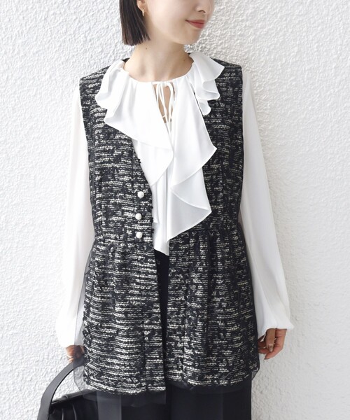 SHIPS別注】troisiemeCHACO: チュール ジレ（セレモニー対応可