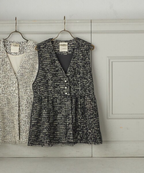 SHIPS別注】troisiemeCHACO: チュール ジレ（セレモニー対応可