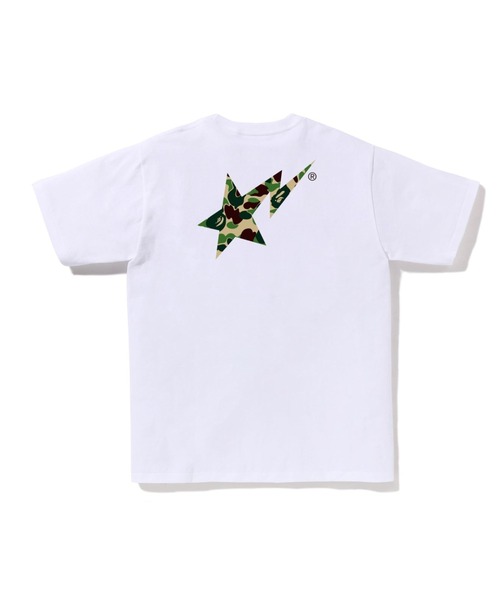 A BATHING APE(アベイシングエイプ)の「ABC CAMO BAPE STA LOGO TEE(Tシャツ/カットソー・メンズ・ブラック×グリーン/ホワイト×グリーン/ホワイト×ブルー/ブラック×ピンク/ブラック×ブルー/ホワイト×ピンク・SMALL/MEDIUM/XX-LARGE/XXX-LARGE/LARGE/X-LARGE)」の7枚目の写真