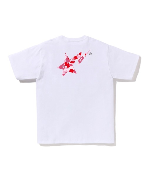 A BATHING APE(アベイシングエイプ)の「ABC CAMO BAPE STA LOGO TEE(Tシャツ/カットソー・メンズ・ブラック×グリーン/ホワイト×グリーン/ホワイト×ブルー/ブラック×ピンク/ブラック×ブルー/ホワイト×ピンク・SMALL/MEDIUM/XX-LARGE/XXX-LARGE/LARGE/X-LARGE)」の9枚目の写真